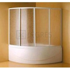 Штора для ванни Koller Pool Tera 150x150 пластик прозорий (328-1500KP0-04-01)