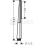 Ручний душ Hansgrohe Rainfinity 100 1jet хром (26866000) 4  в інтернет магазині сантехніки Legres.com.ua