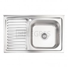 Кухонная мойка Lidz 50x80-R 0,8 мм decor (LIDZ50x80RDEC06)