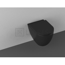Унитаз Isvea Infinity clearimPlus Wall Hung WC 365x530 (10NF02001 2N-Matte Black)