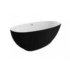 Акриловая ванна KIVI черная матовая, 165 x 75 см