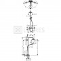 Душова система Hansgrohe Croma Select S 180 2jet Showerpipe (27255400) 1  в інтернет магазині сантехніки Legres.com.ua