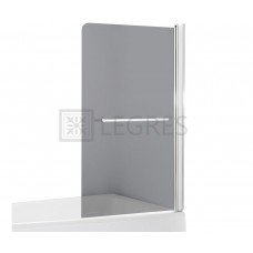Штора для ванны Eger 80х150 правая, стекло тонированное (599-02R grey)