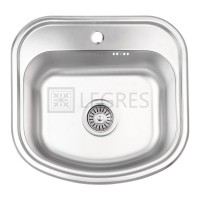 Кухонная мойка Lidz 47x49 0,8 мм micro decor (LIDZ4749MICDEC)