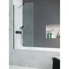 Штора для ванни Radaway Modo PNJ 100 безпечне скло, прозоре, чорна (10006100-54-01)