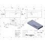 Умывальник VIOLA 1000 MIRASOFT 1  в интернет магазине сантехники Legres.com.ua