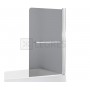 Штора для ванны Eger 80х150 правая, стекло тонированное (599-02R grey) в интернет магазине сантехники Legres.com.ua