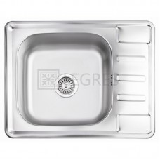 Кухонна мийка Lidz 63x50 0,8 мм satin (LIDZ6350SAT8)