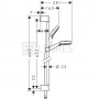 Душевой набор Hansgrohe Crometta 65 Vario хром (26532400) 1  в интернет магазине сантехники Legres.com.ua