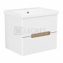 PUERTA комплект меблів 60см білий: тумба підвісна, 2 ящика + умивальник накладної арт 13-16-016 3  в інтернет магазині сантехніки Legres.com.ua