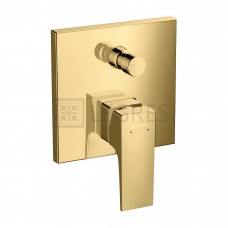 Змішувач для ванни прихованого монтажу Hansgrohe Metropol з вбудованою захисною комбінацією, золото (32546990)