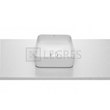 Раковина-чаша Roca Inspira Square 37x37 біла з керамічною кришкою донного клапана (A327532000)