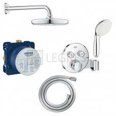 Душовий набір Grohe Grohtherm Smartcontrol + термостат + верхній душ ручний душ (29120SCN)