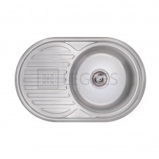 Кухонна мийка Lidz 77x50 0,8 мм polish (LIDZ7750POL)