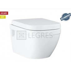 Унитаз Grohe Euro Ceramic подвесной + сиденье дюропласт быстросъемное (3953800L)