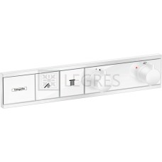 Термостат для 2х потребителей, скрытого монтажа, цвет покрытия белый матовый Hansgrohe RainSelect (15380700)