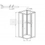 Задние стенки Radaway Premium Plus 2S 80х190 стекло прозрачное (33443-01-01N) 1  в интернет магазине сантехники Legres.com.ua