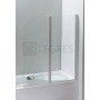 Штора для ванны Eger 120х138 цвет профиля белый (599-121W) в интернет магазине сантехники Legres.com.ua