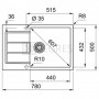 Мойка для кухни Franke Sirius 2.0 S2D 611-78 XL 78x50 серая (143.0621.339) 1  в интернет магазине сантехники Legres.com.ua