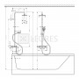 Душова система з термостатом для ванни Hansgrohe Vernis Shape EcoSmart хром (26098000) 4  в інтернет магазині сантехніки Legres.com.ua