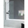 Штора для ванны Radaway Modo PNJ 100 безопасное стекло, прозрачное, чёрная (10006100-54-01) в интернет магазине сантехники Legres.com.ua