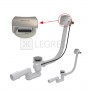 Сифон для ванни заповнення переливом Ravak ClickClack (X01440) в інтернет магазині сантехніки Legres.com.ua