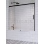 Штора для ванны Radaway Idea Black PN DWJ 160x150 левая, безопасное стекло, прозрачное (10003160-54-01L) в интернет магазине сантехники Legres.com.ua