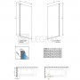 Штора для ванни Radaway NES 8 PNJ I 70 ліва, безпечне скло, прозоре (10061070-01-01L) 3  в інтернет магазині сантехніки Legres.com.ua