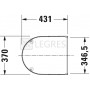 Сиденье Duravit Starck 3 автоматическое закрытие softclose, покрытие wondergliss (0063890000) 3  в интернет магазине сантехники Legres.com.ua