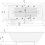Акриловая ванна Roca Vita 1900х900 мм (A24T090000) 9  в интернет магазине сантехники Legres.com.ua