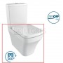 Унітаз-компакт Creavit Solo Rim-Off білий + сидіння soft-close (SO361.00100+SET.UA002+КС5151.00) в інтернет магазині сантехніки Legres.com.ua