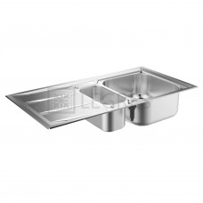 Кухонная мойка Grohe K400+ 51,3x98,3 нержавеющая сталь, 2 чаши (31569SD0)