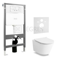 Унітаз Volle Nemo Rimless + сидіння slim softclose + інсталяція Volle Master 3в1(13-17-316 + 212010)