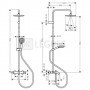 Душова система Hansgrohe Vernis Blend Showerpipe 200 1jet з термостатом для ванни хром (26274000) 6  в інтернет магазині сантехніки Legres.com.ua