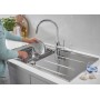Кухонная мойка Grohe K400 50x86 нержавеющая сталь (31566SD0) 3  в интернет магазине сантехники Legres.com.ua