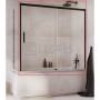 Штора для ванны Radaway Idea Black PN DWJ+S 170x150 левая, безопасное стекло, прозрачное (10042170-54-01L) в интернет магазине сантехники Legres.com.ua